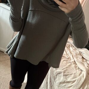 Free People Cozy Time Funnel Pullover in the color Pine XS